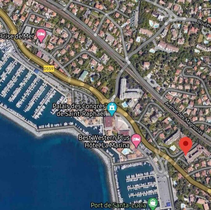 Chaleureux Appartement Face Au Port Sta Lucia, Tout A Pieds, Wifi Сен-Рафаель Екстер'єр фото